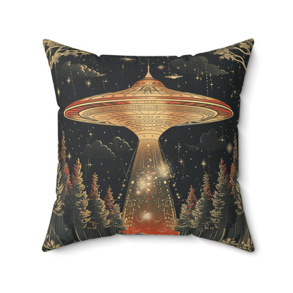 Forest Abduction Throw Pillow