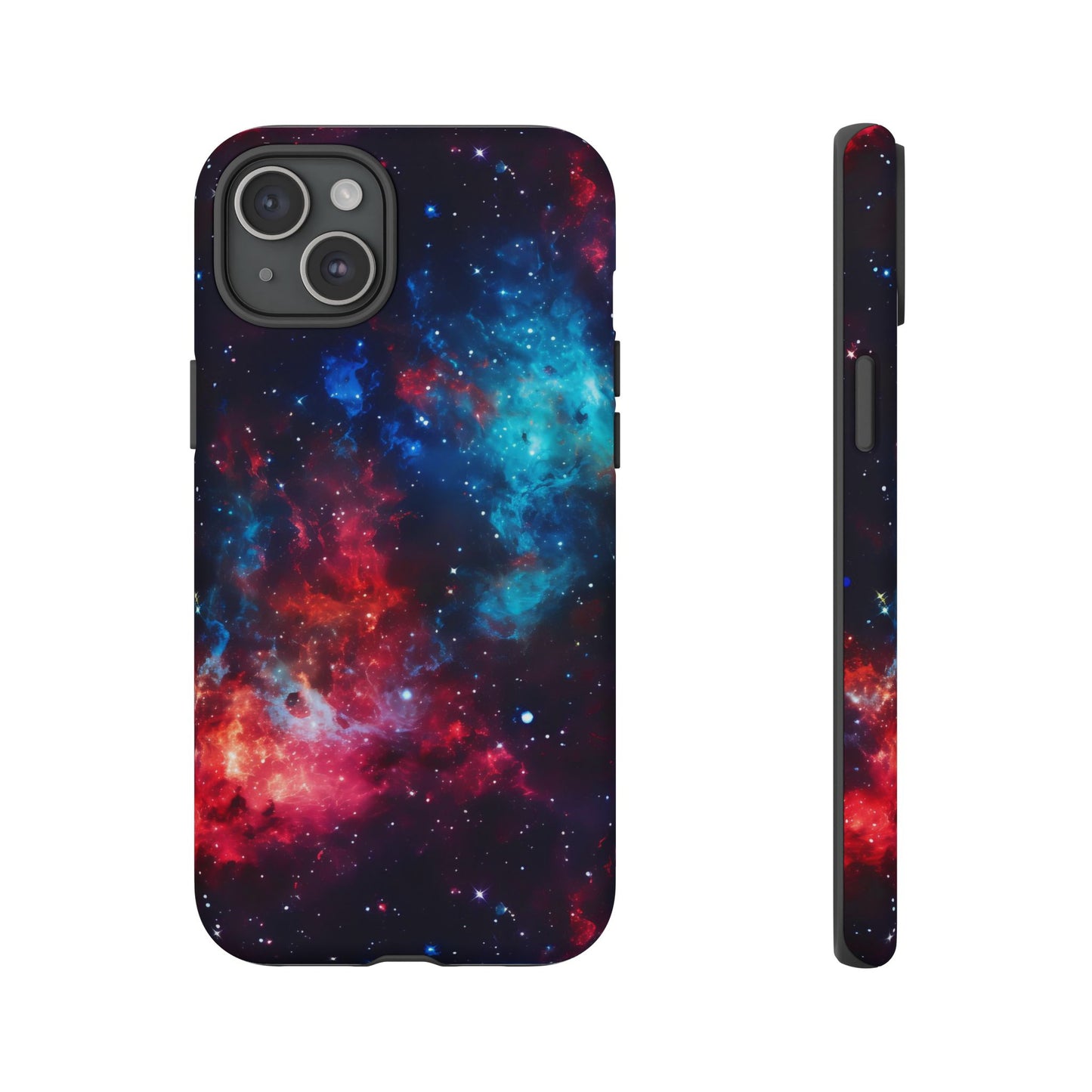 Red and Blue Nebula Phone Case