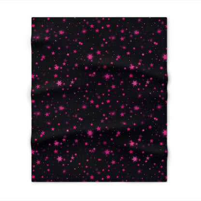 Pink Stars Throw Blanket