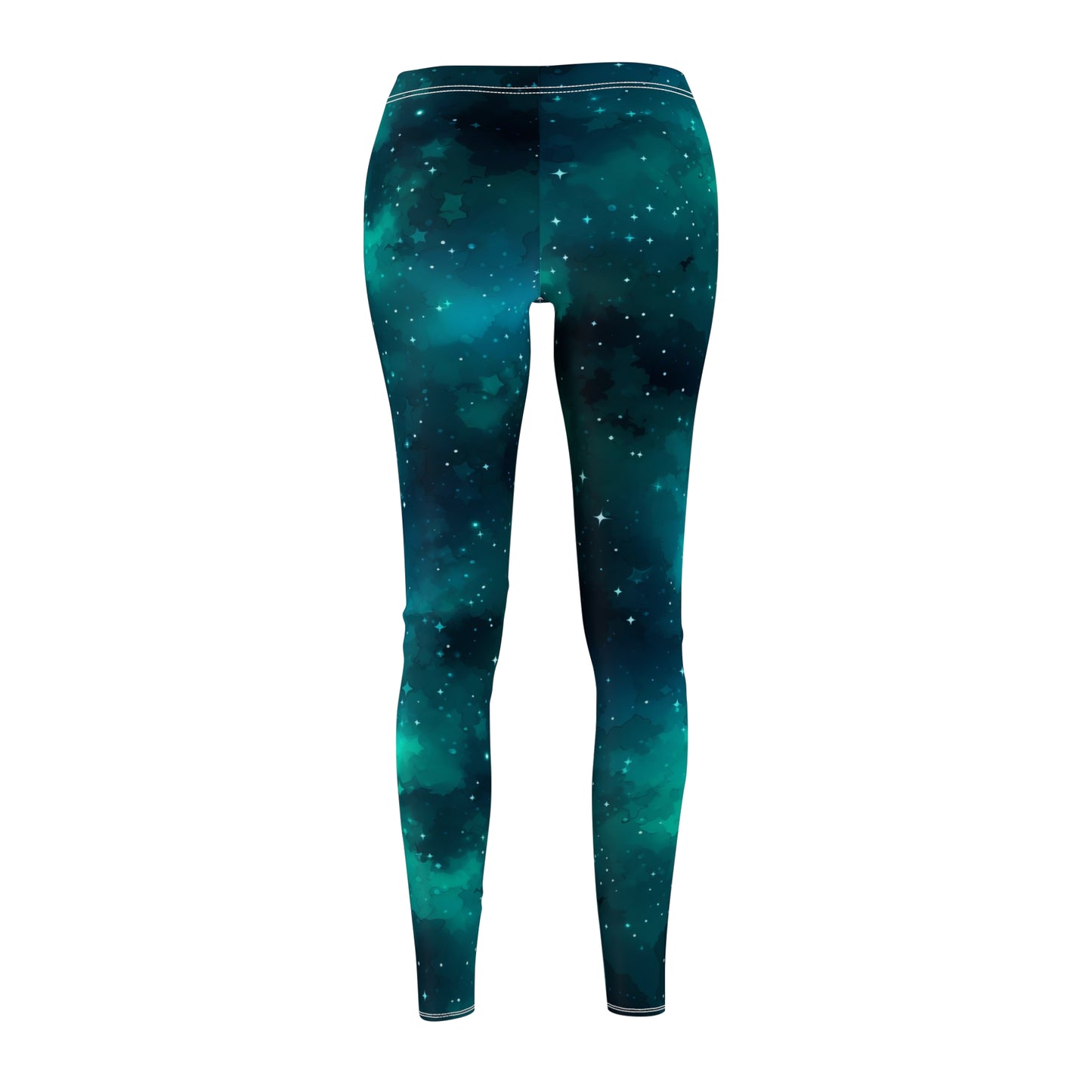 Cyan Starscape Casual Leggings