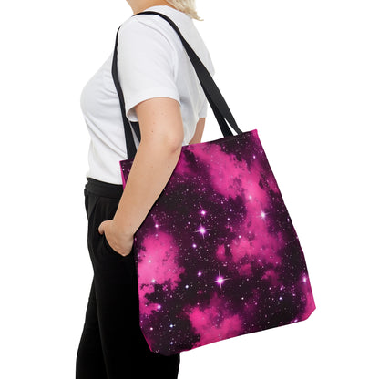 Pink Starscape Tote Bag