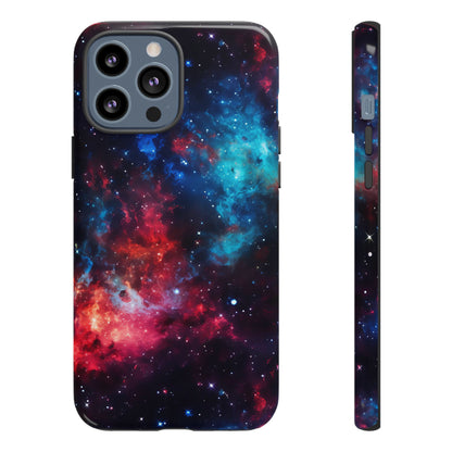 Red and Blue Nebula Phone Case