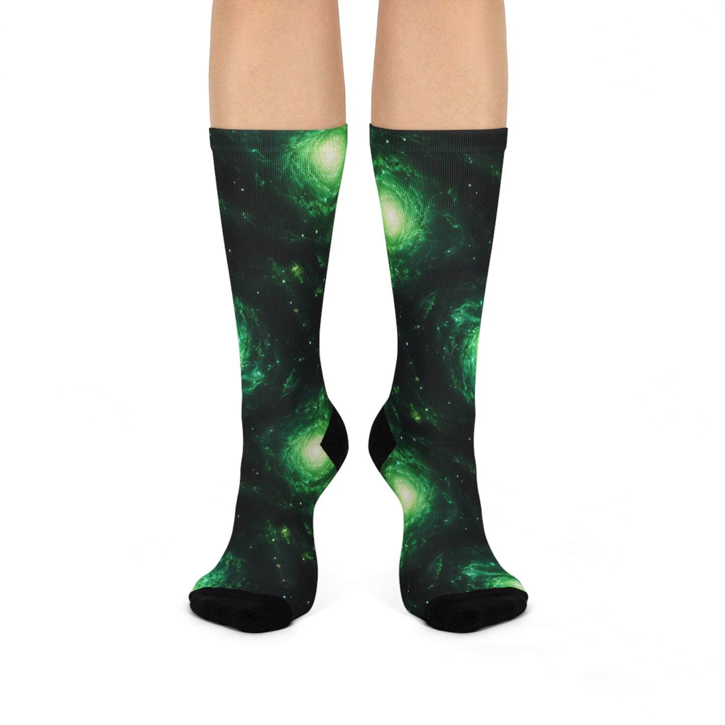 Green Galaxies Socks