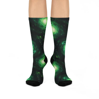 Green Galaxies Socks