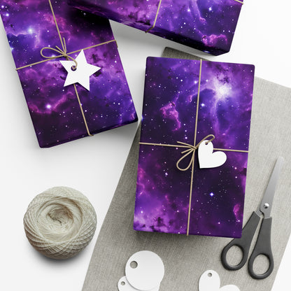 Vivid Purple Space Wrapping Paper