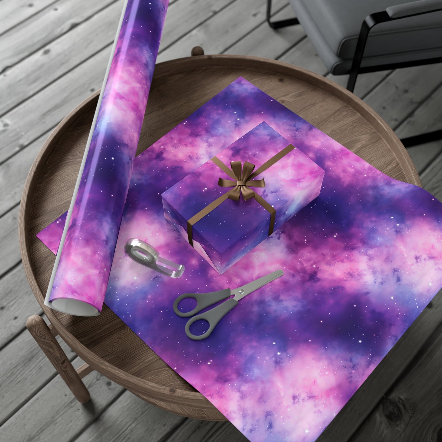 Soft Purple Nebula Wrapping Paper