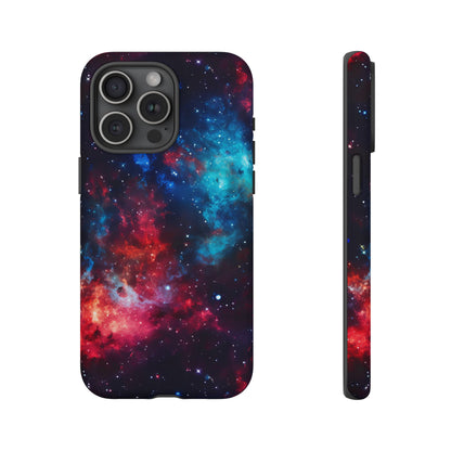 Red and Blue Nebula Phone Case