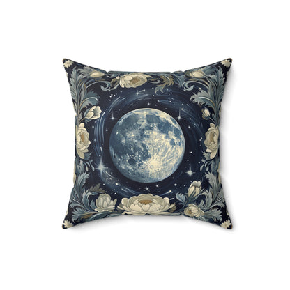 Lunar Wreath Throw Pillow