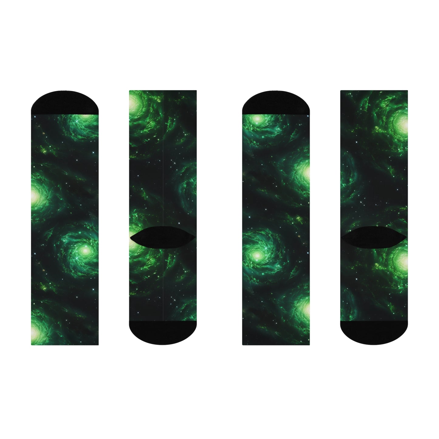 Green Galaxies Socks