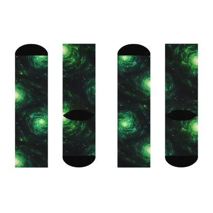 Green Galaxies Socks