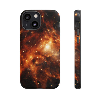 Orange Nebulae Phone Case