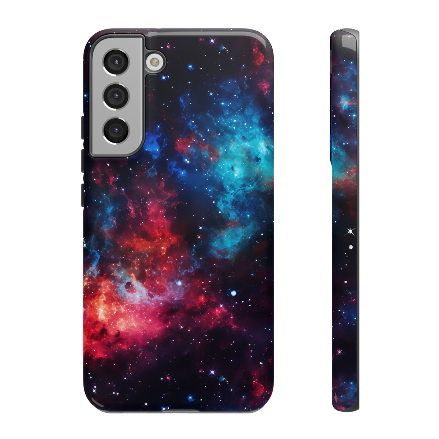 Red and Blue Nebula Phone Case