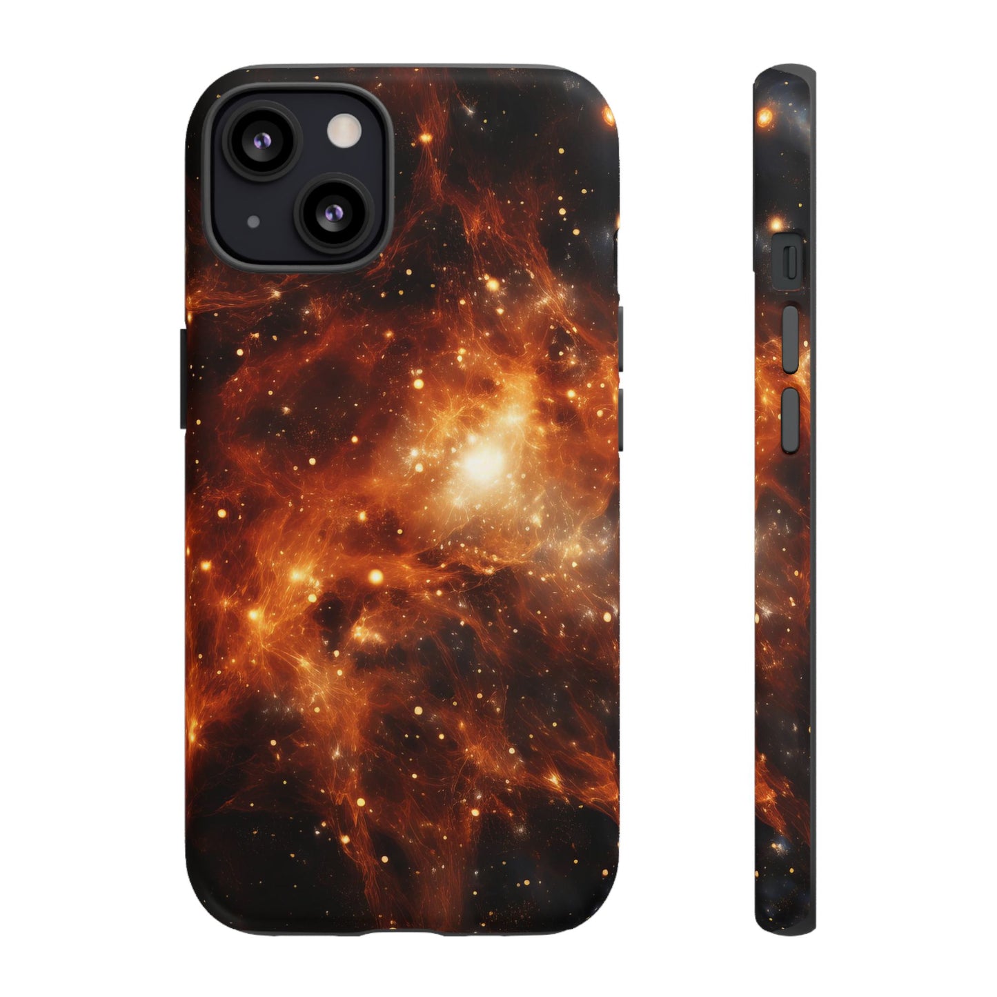 Orange Nebulae Phone Case