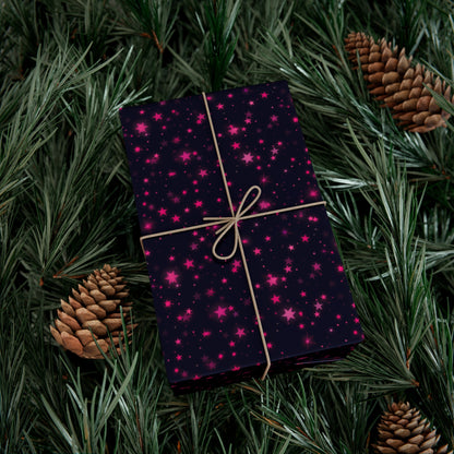 Pink Stars Wrapping Paper