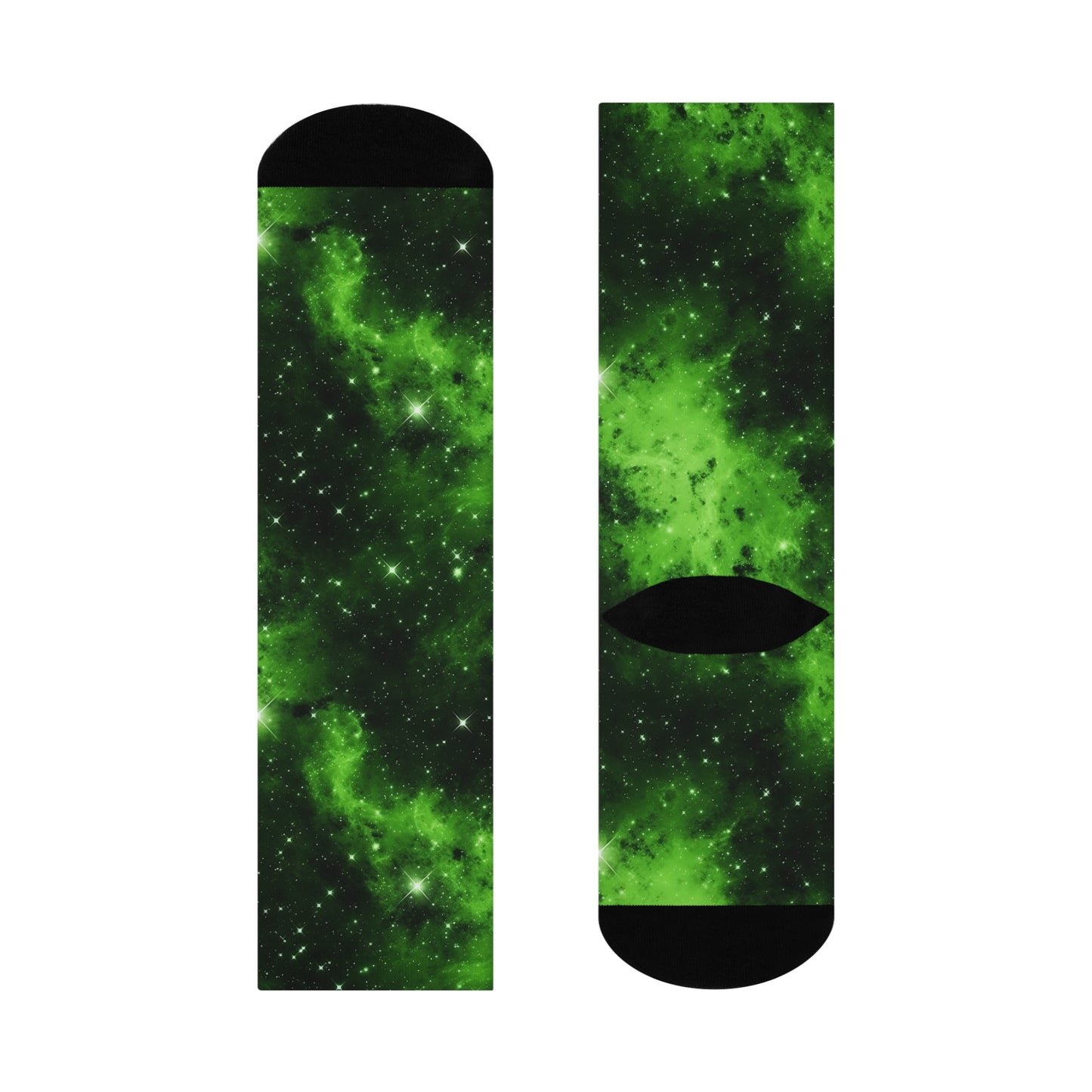 Lime Space Socks