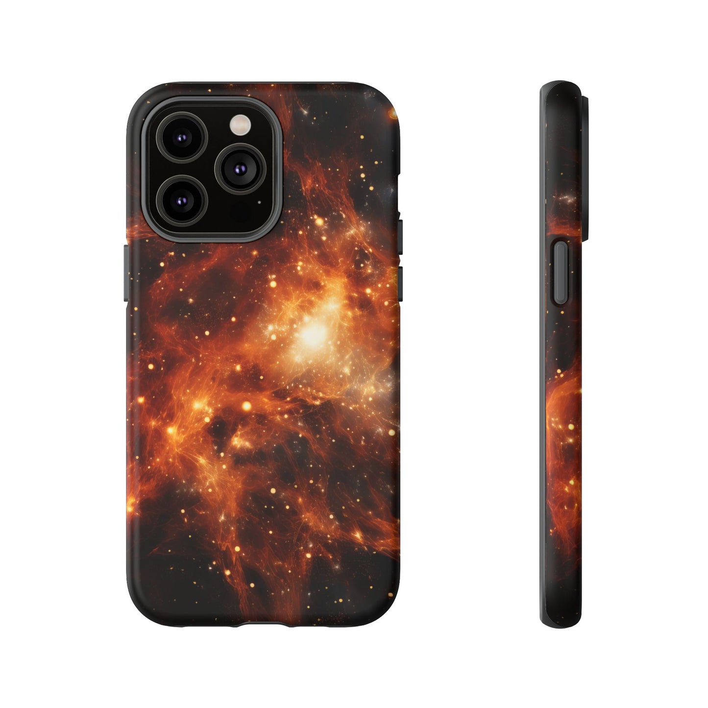 Orange Nebulae Phone Case