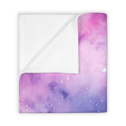 Soft Purple Nebula Throw Blanket