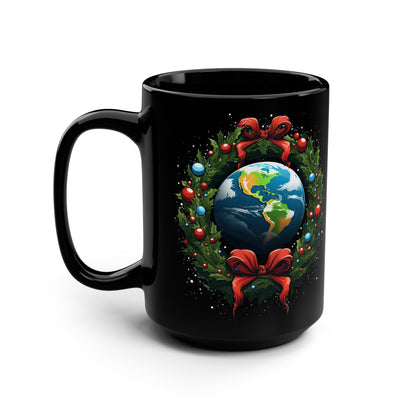 Wreath Orbit 15oz Christmas Coffee Mug