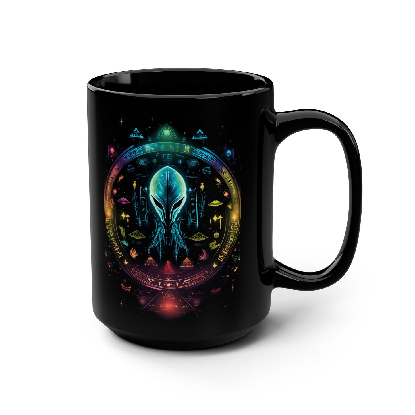 Alien Runes 15oz Coffee Mug