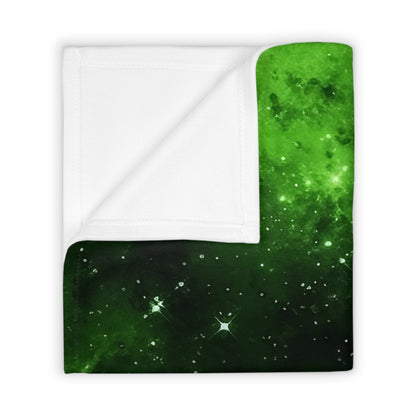 Lime Space Throw Blanket