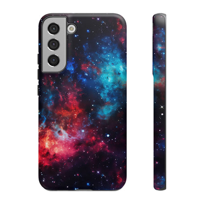 Red and Blue Nebula Phone Case