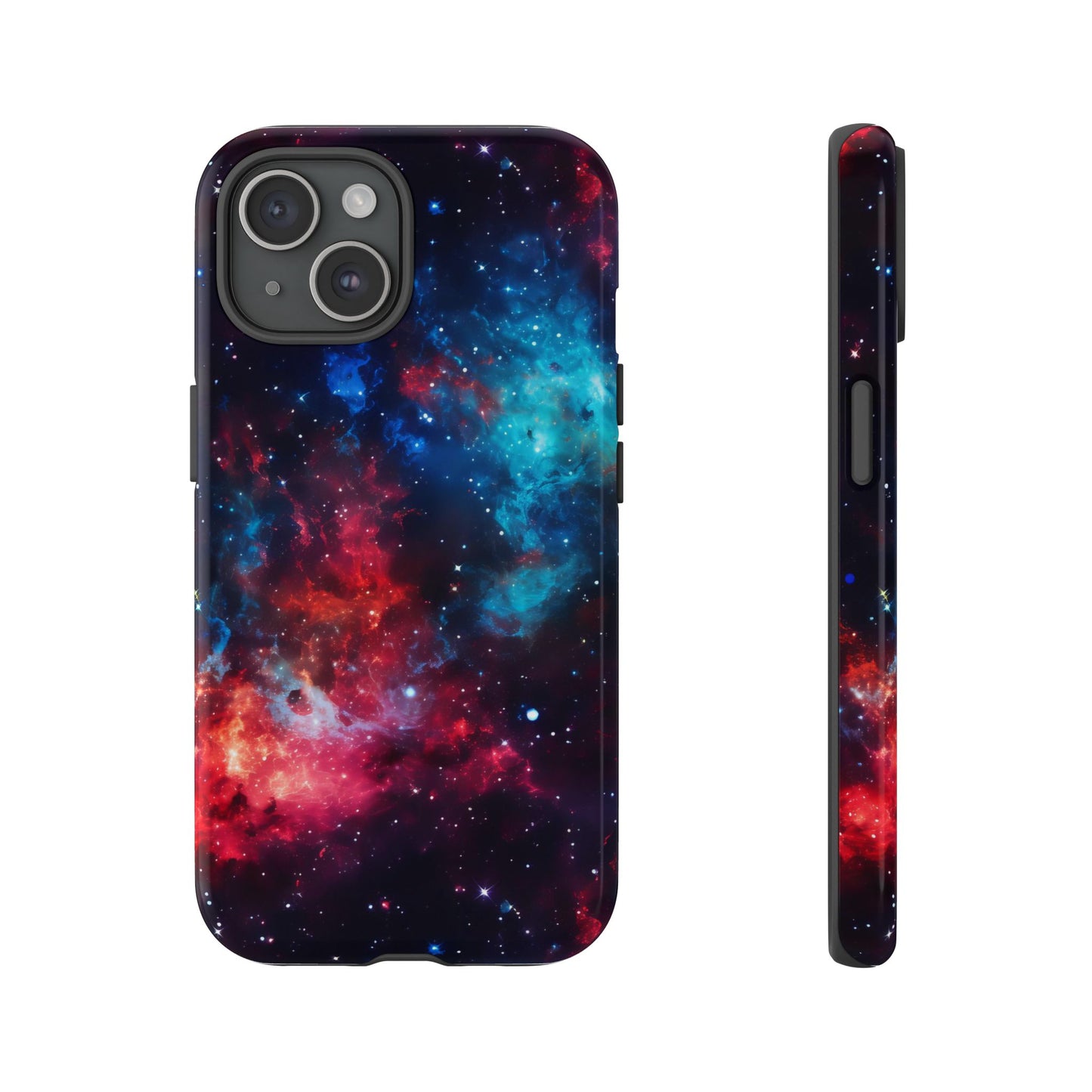 Red and Blue Nebula Phone Case