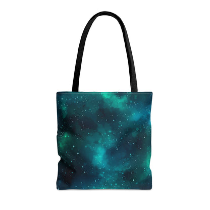 Cyan Starscape Tote Bag