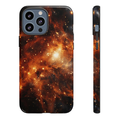 Orange Nebulae Phone Case