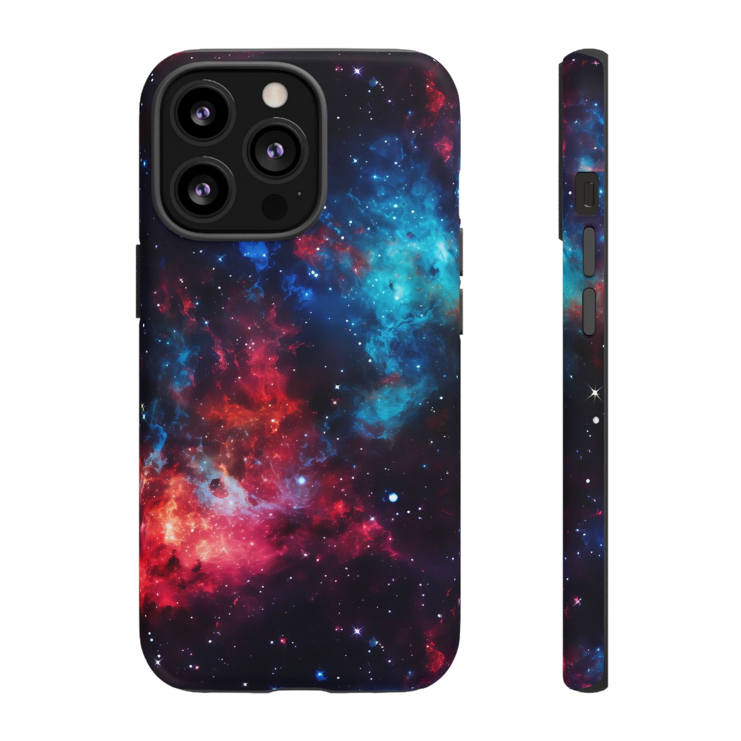 Red and Blue Nebula Phone Case