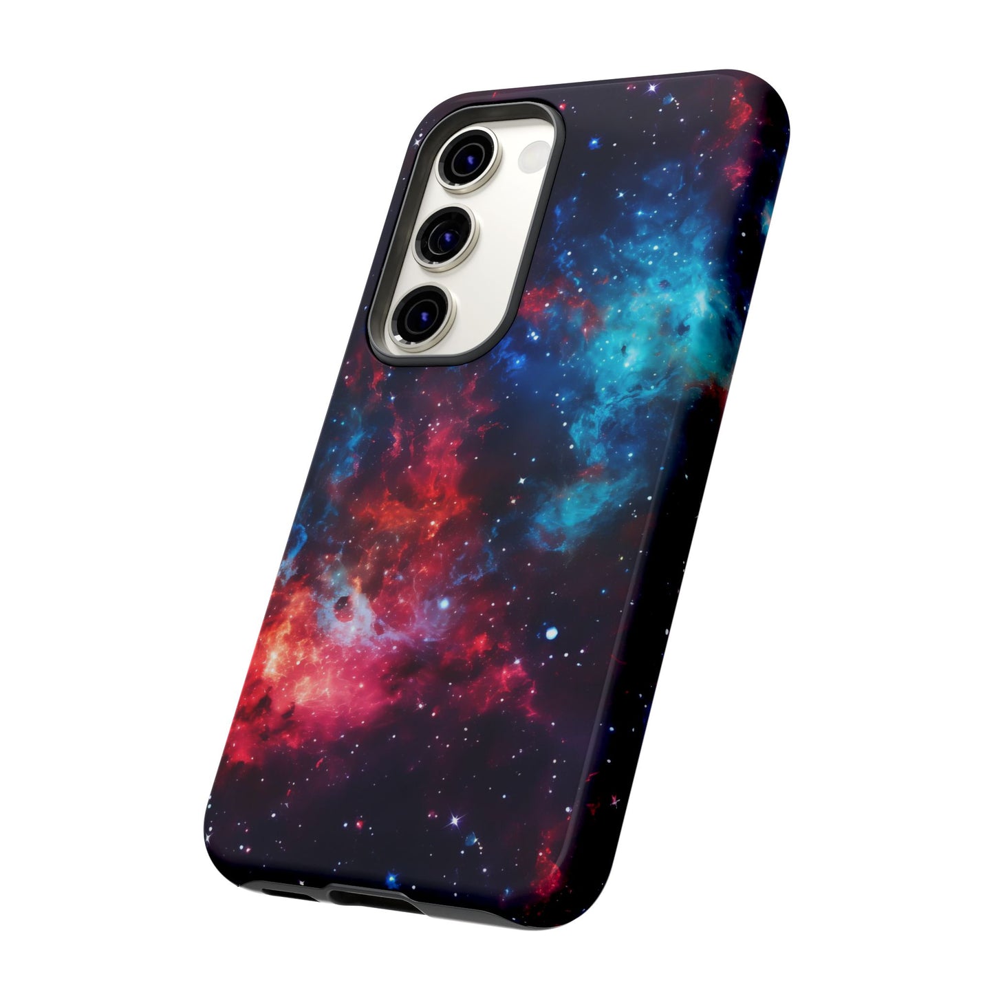 Red and Blue Nebula Phone Case