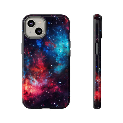 Red and Blue Nebula Phone Case