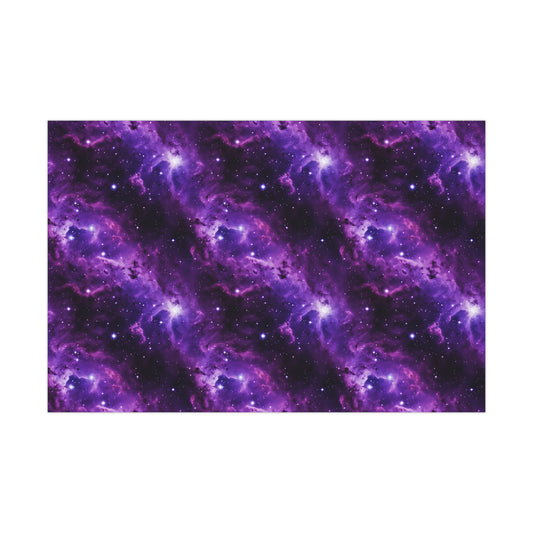 Vivid Purple Space Wrapping Paper