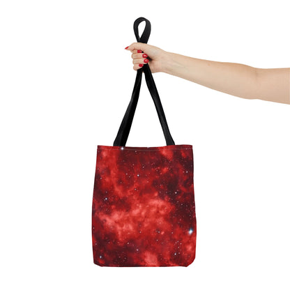 Scarlet Starscape Tote Bag