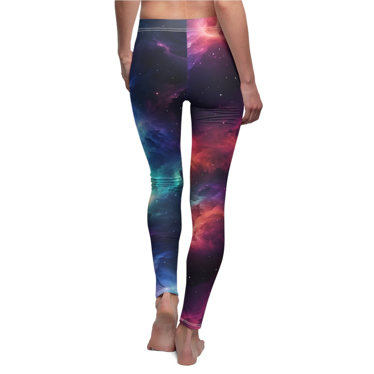 Neon Nebula Casual Leggings