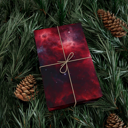 Crimson Nebulae Wrapping Paper