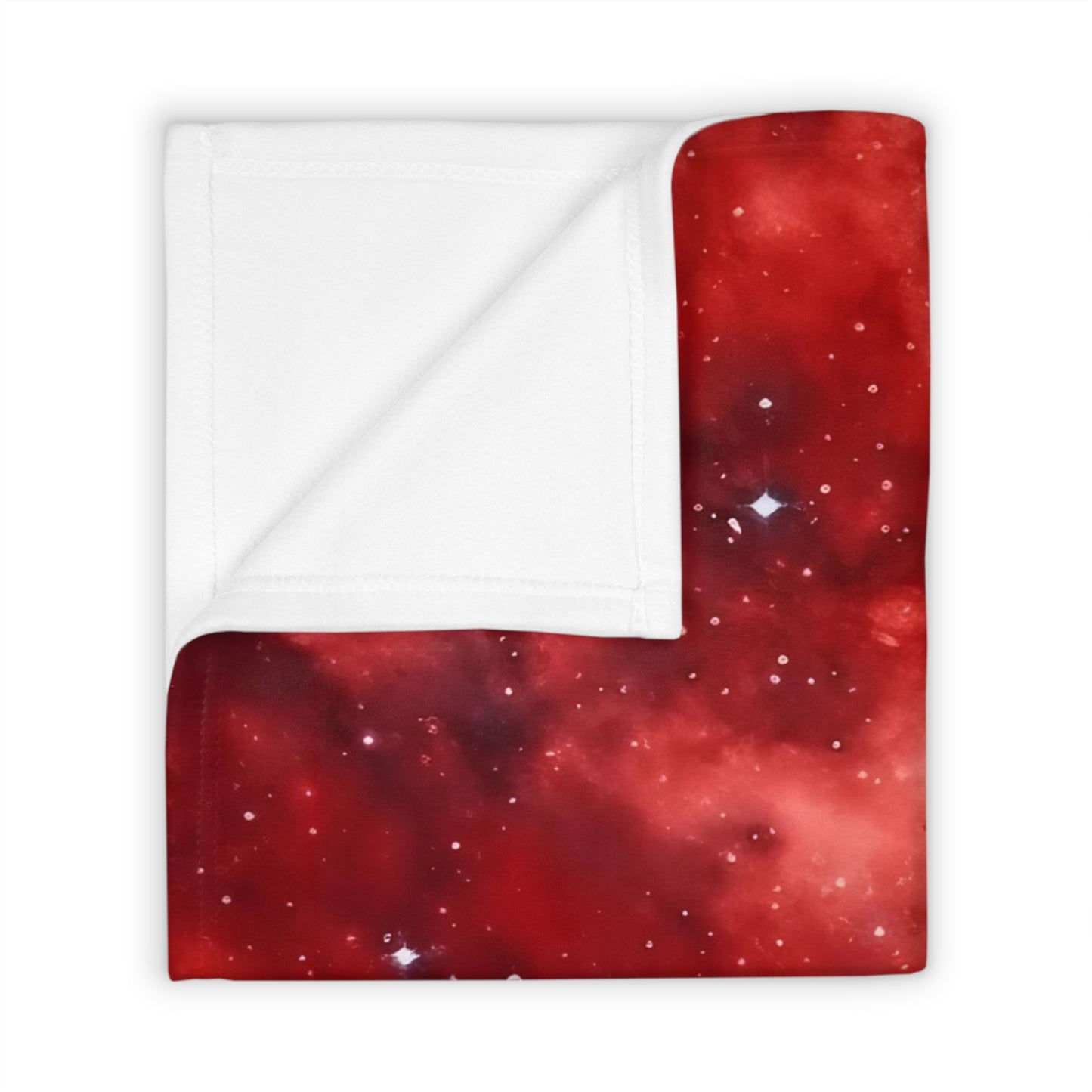 Scarlet Starscape Throw Blanket