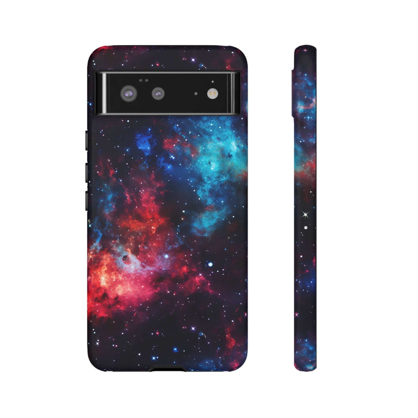 Red and Blue Nebula Phone Case