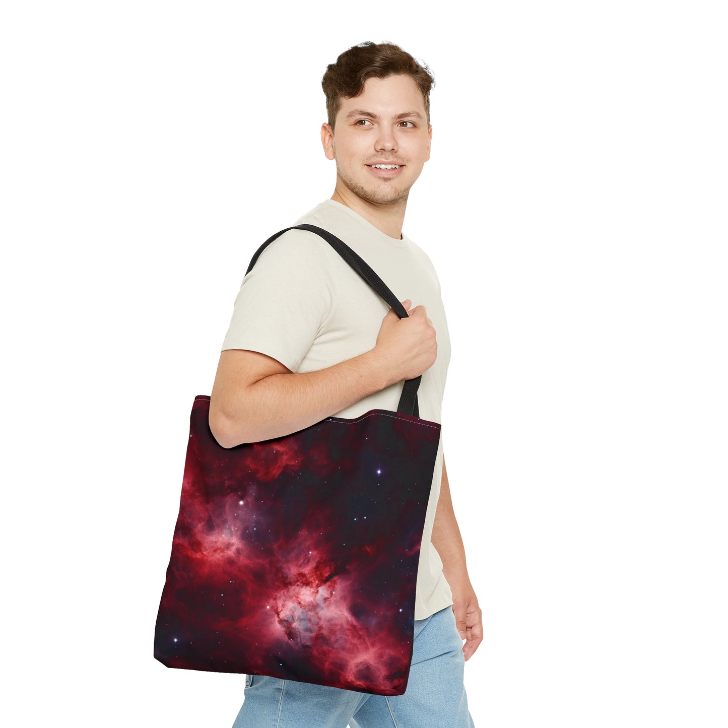 Crimson Nebulae Tote Bag