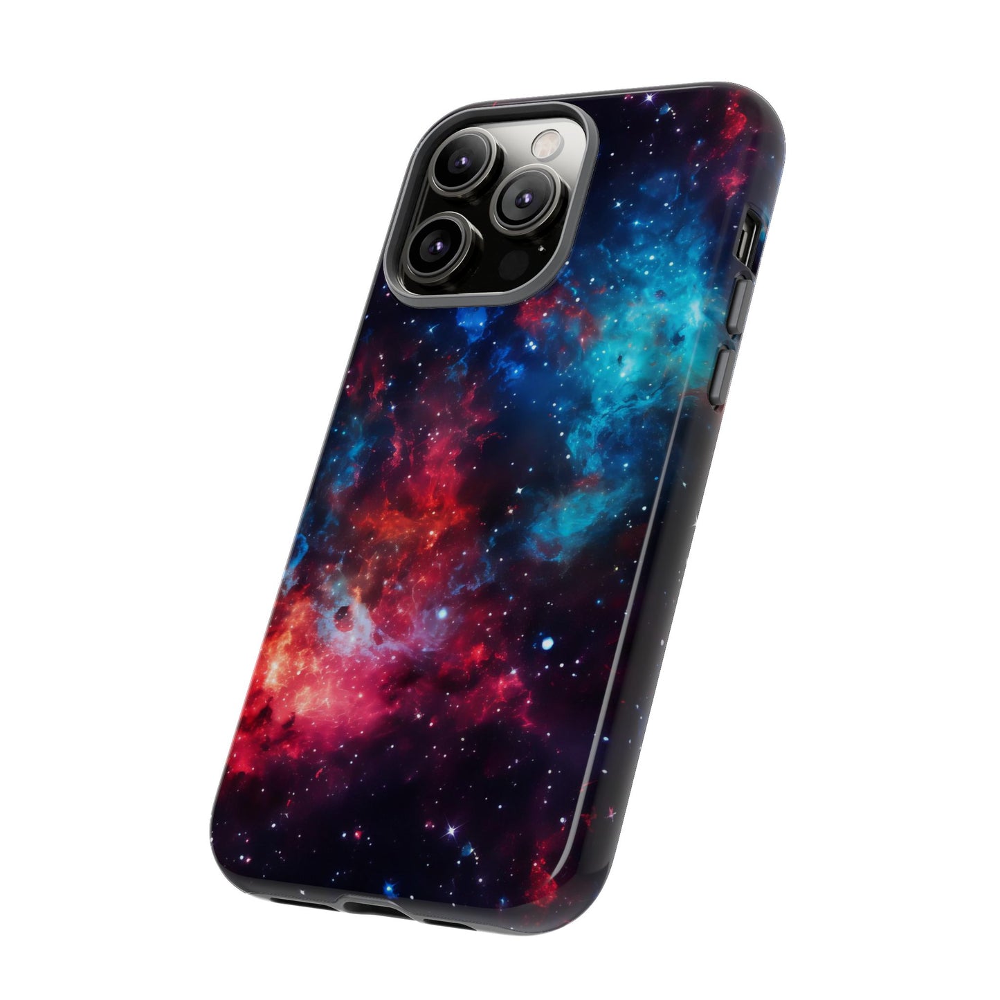 Red and Blue Nebula Phone Case