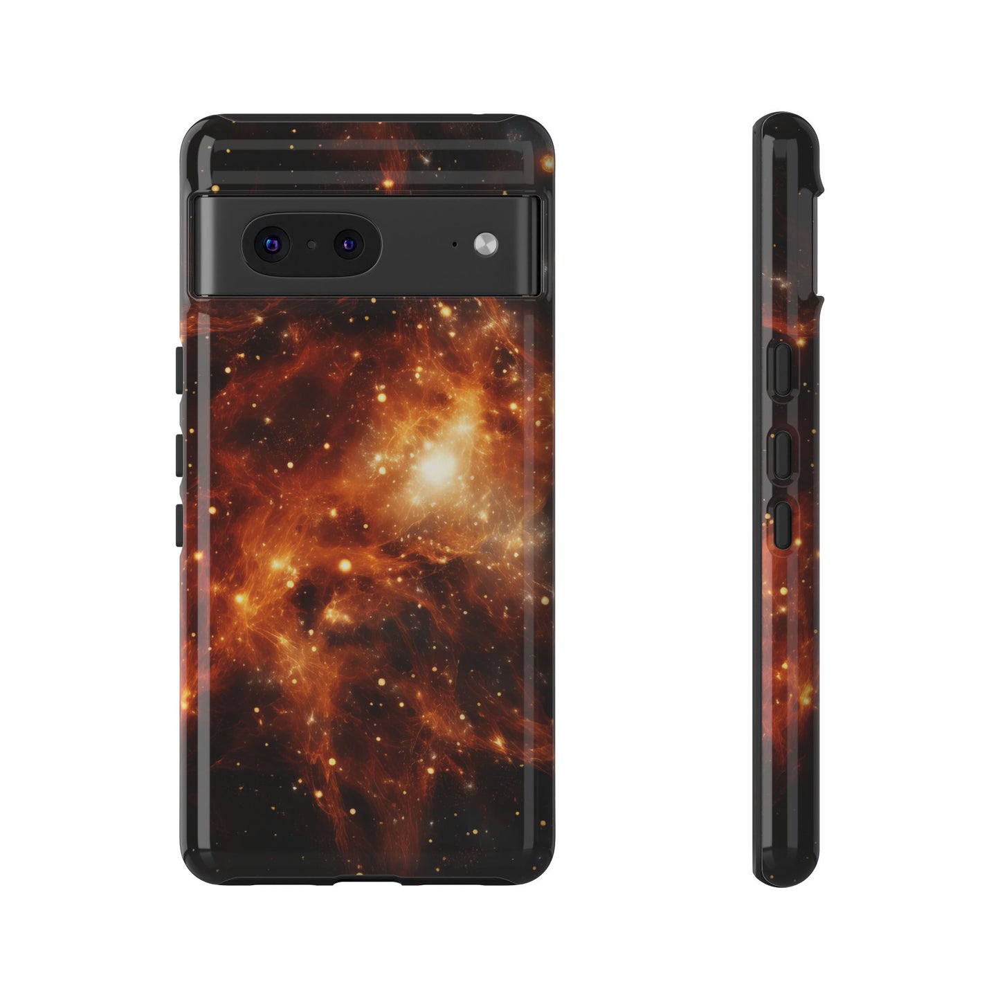 Orange Nebulae Phone Case