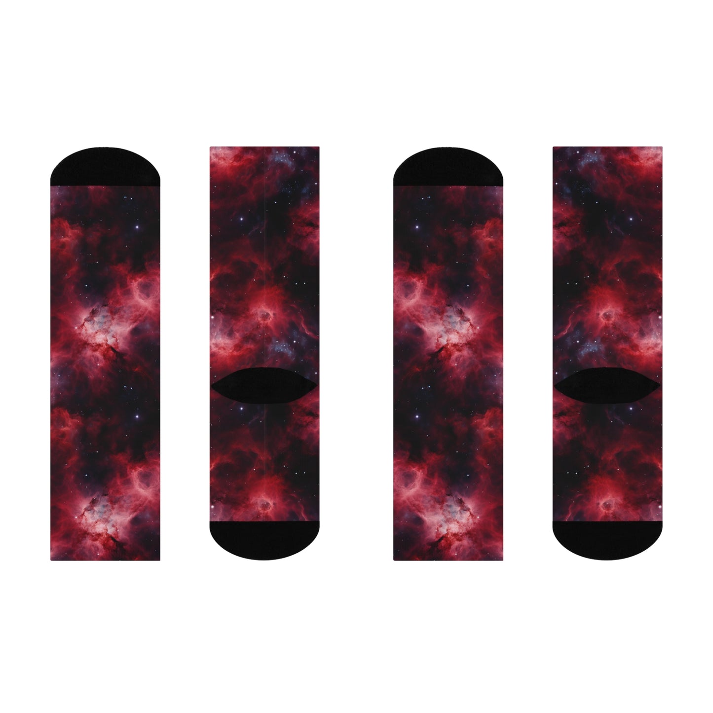 Crimson Nebulae Socks