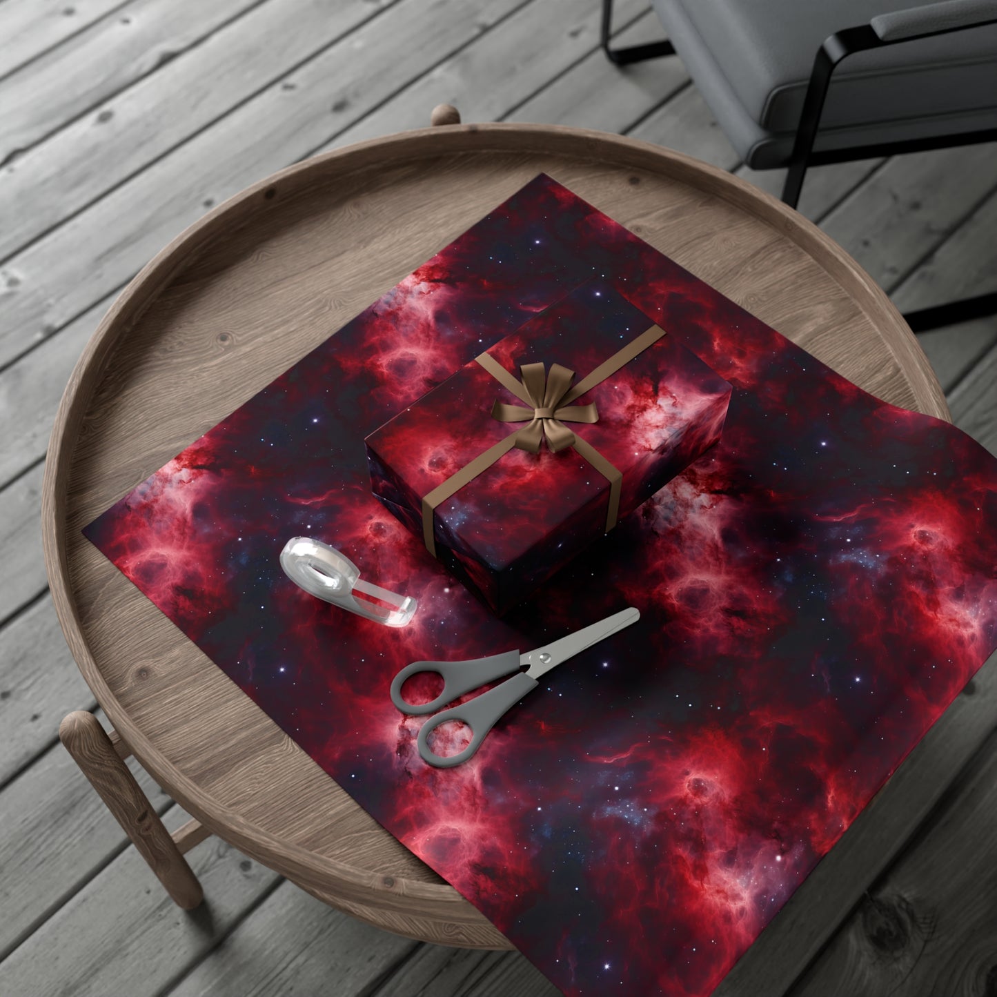 Crimson Nebulae Wrapping Paper