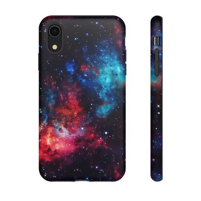 Red and Blue Nebula Phone Case