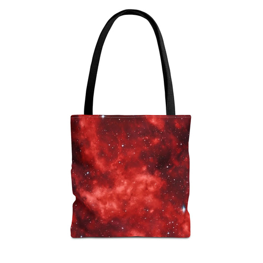 Scarlet Starscape Tote Bag