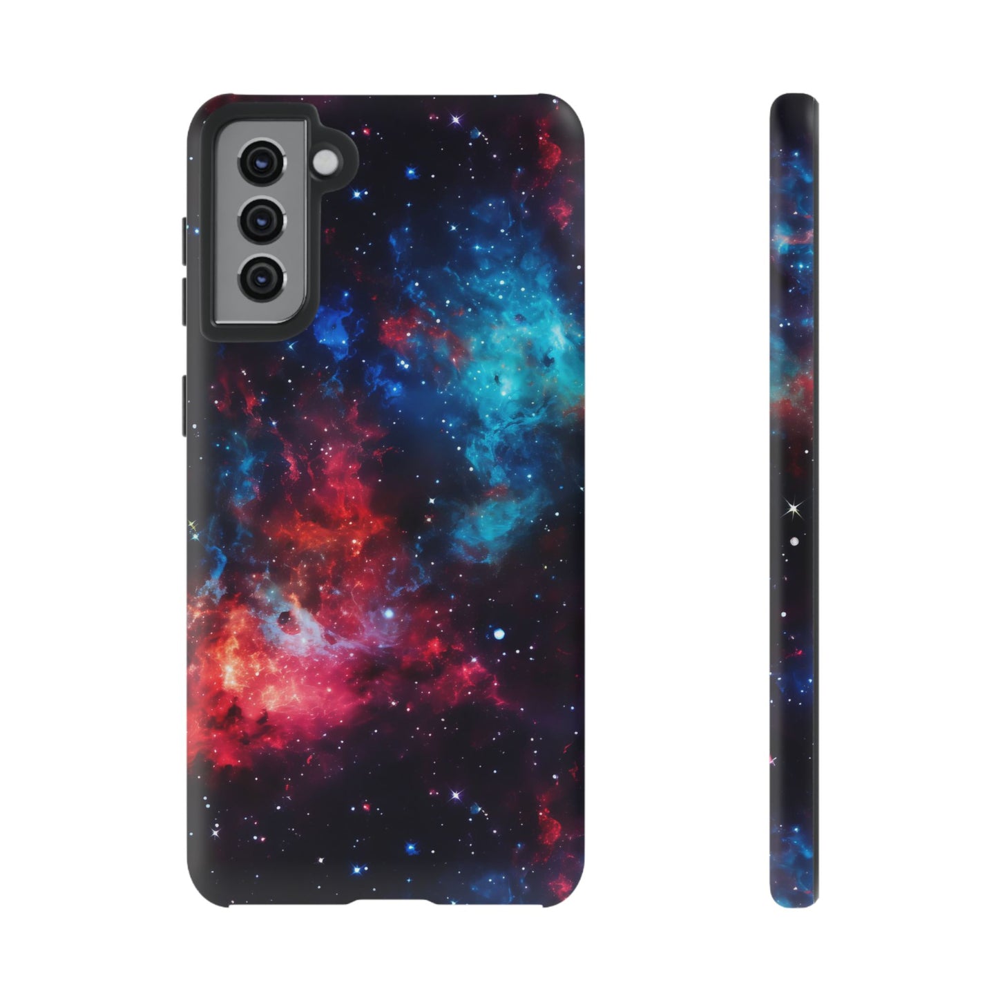 Red and Blue Nebula Phone Case