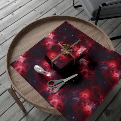 Crimson Nebulae Wrapping Paper