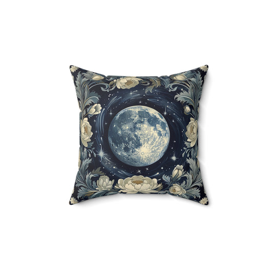 Lunar Wreath Throw Pillow