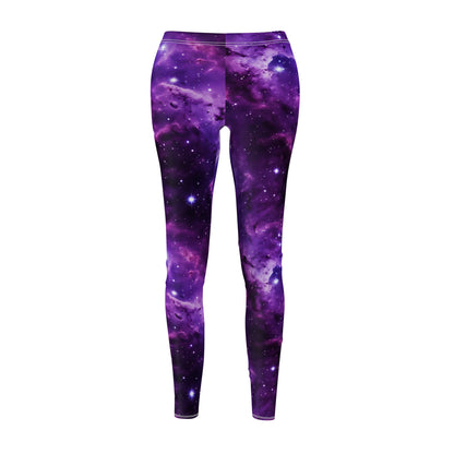 Vivid Purple Space Women's Casual Leggings