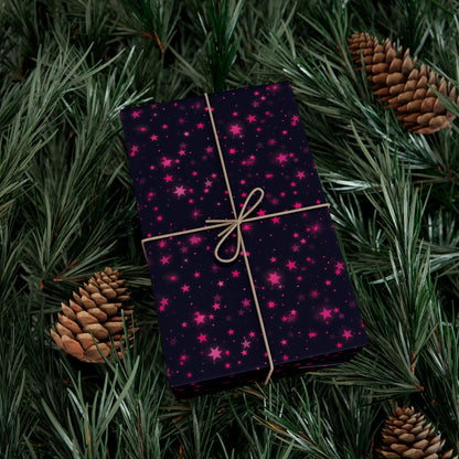 Pink Stars Wrapping Paper