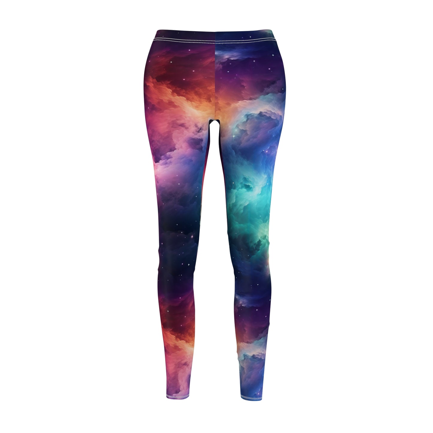 Neon Nebula Casual Leggings